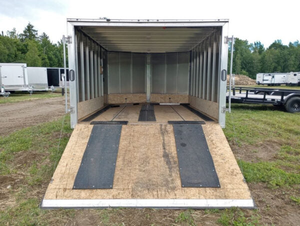 2022 Sno Pro Trailers 101×12 Aluminum Hybrid 2.0 w/Tapered Ramp, Mats & Guides