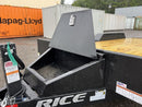 2024 Rice Trailers 7×16 10K Equipment Hauler w/D-Rings, Spare Mount, & Toolbox