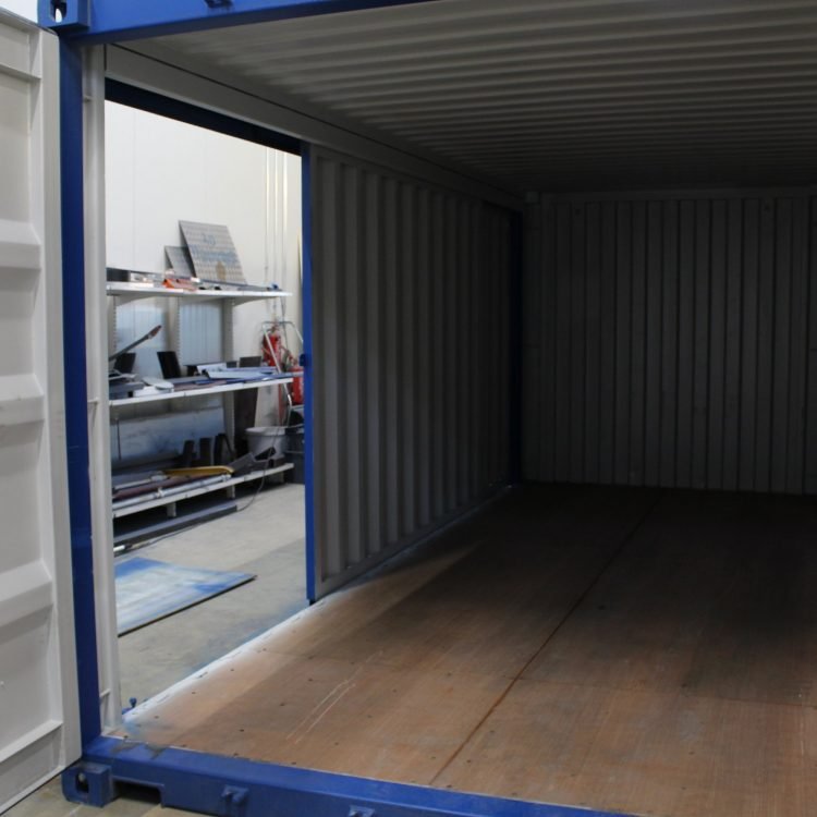 20ft Hi Cube Container (9′ 6″ high) suitable for IBC storage Sliding Door | 20ft High Cube Container for IBC Storage with Sliding Door
