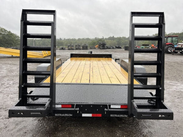 2024 Rice Trailers 7×16 10K Equipment Hauler w/D-Rings, Spare Mount, & Toolbox