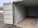 20′ x 8′ x 8.5′ Tall– **AS IS**Door Seals Show Light** Used Shipping / Storage Container – Green | Green Shipping Container