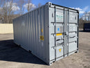 20′ x 8′ x 8.5′ Tall – New **Double Door**Shipping/Storage Container – Wind and Watertight–Gray | Double Door Gray Shipping Container