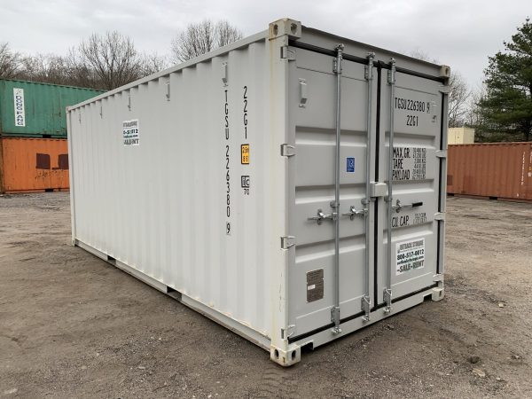 20′ x 8′ x 8.5′ Tall– New Shipping/Storage Container – Wind and Watertight – Gray