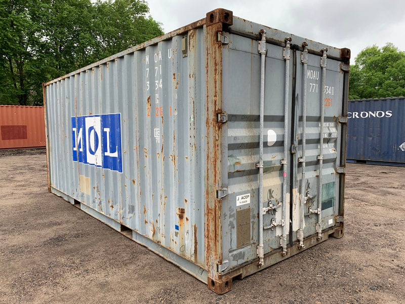 20′ x 8′ x 8.5′ Tall – Used Shipping Container / Storage Container – Wind and Watertight – Blue